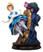 Disney Alice au Pays des Merveilles & Chat du Cheshire Master Craft 40cm Statue Beast Kingdom Cadre Doré