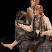 Le Seigneur des Anneaux Statue Merry et Pippin Isengard 12cm Weta Workshop