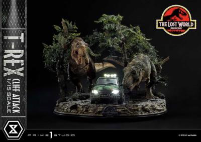 Jurassic World: The Lost World statuette 1/15 T-Rex Cliff Attack 53 cm | PRIME 1 STUDIO