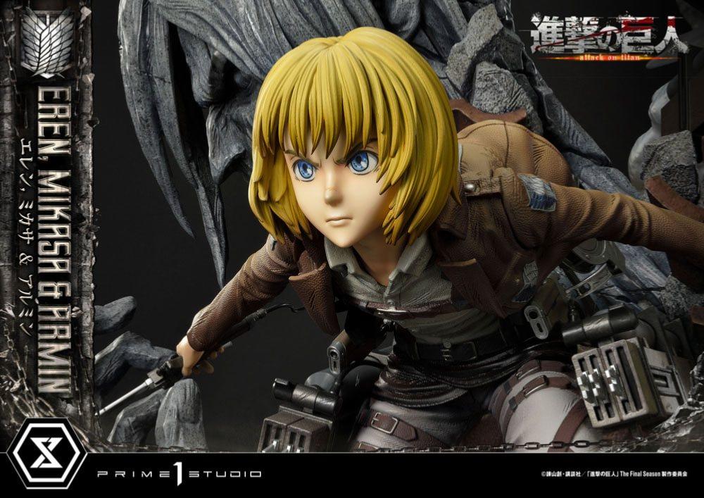 Kyodai et Aniki - Mikasa Vs Armored Titan 1/6 Statue L'Attaque des Titans  SNK