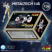 Capitaine Flam réplique die-cast Metaltech 14S Cosmolem Silver Edition Cosmoliner Box FR HL Pro 19 cm