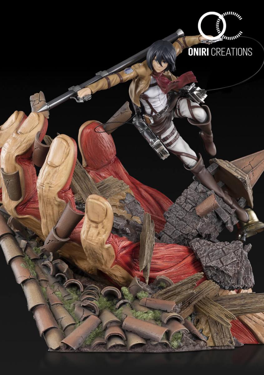 Kyodai et Aniki - Mikasa Vs Armored Titan 1/6 Statue L'Attaque des Titans  SNK