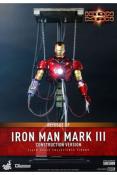 Iron Man figurine Movie Masterpiece 1/6 Iron Man Mark III (Construction Version) 39 cm | HOT TOYS
