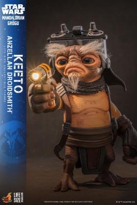Star Wars The Mandalorian & Grogu figurine taille réelle Keeto Anzellan Droidsmith 26 cm | Hot Toys
