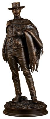 The Man with No Name Faux Bronze Statue 39cm Sideshow Le Bon la Brute et le Truand Clint Eastwood Legacy