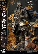 Ghost of Tsushima Jin Sakai The Ghost Ghost Armor Deluxe Bonus Version Statue 1/4 58cm Prime 1 Studio Edition Limitée 800ex