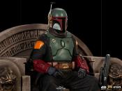 Star Wars The Mandalorian statuette 1/10  Art Scale Boba Fett on Throne 18 cm | IRON STUDIOS