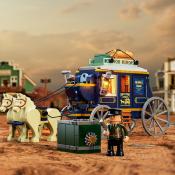 Lumibricks The Old West Treasure Stagecoach Set Construction LED 307 pcs 26cm