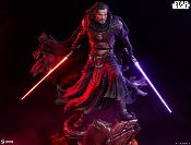Star Wars Darth Revan Premium Format Mixed Media 1/4 Statue 58cm Sith KOTOR Sideshow Sabres Laser Rouge Violet Mandalorian Cruiser
