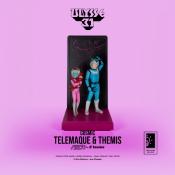 Ulysse 31 figurine Telemaque & Themis Cosmic NEON 25 cm LED Tsume Art
