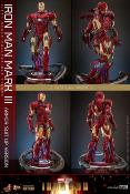 Iron Man figurine Movie Masterpiece Diecast 1/6 Iron Man Mark III (Armor Suit Up Version) 32 cm - HOT TOYS
