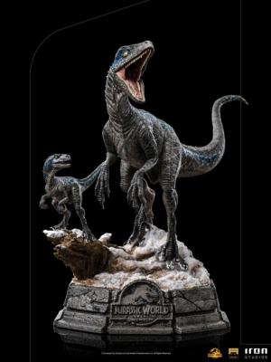 Jurassic World Le Monde d'après Statuette 1/10 Deluxe Art Scale Blue and Beta 20 cm | IRON STUDIOS