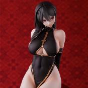 Original Character statuette PVC Hayabusa Illustration Black China Dress-chan 16 cm | UNION CREATIVE